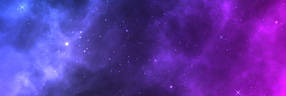 space background in blue and purple