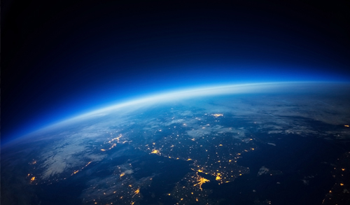 view of earth from space