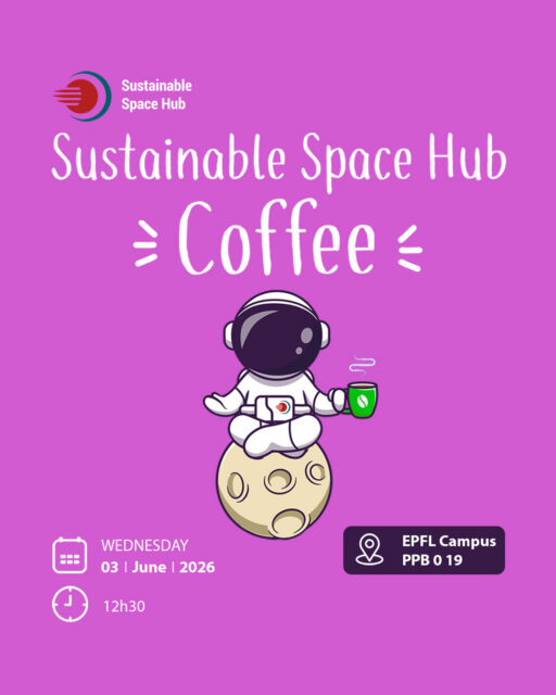 Join us for the 9th edition of the Sustainable Space Hub (SSH) Coffee & cookies, an opportunity to connect with the community and explore the latest developments in space sustainability.

We will present the new SSA (Space Situational Awareness) activities: the NASO (Extracting Space Object Observations from large Astronomical Data Archives) and TESSA (Technologies to Enhance Space Situational Awareness) projects. 

During the event, the space semester projects for fall will also be announced and presented.

Wednesday, 3 June 2026
12:30–14:00
EPFL Campus, PPB 019

#spacesustainability #sustainablespacehub #semesterprojects #NASO #spacesituationalawareness #coffeeandcookies 

@epfl_spacecraft_team @epfl_xplore @epfl_spaceatyourservice @epflrocketteam @asclepioslab @ssaepflteam @callistaepfl @skaswitzerland