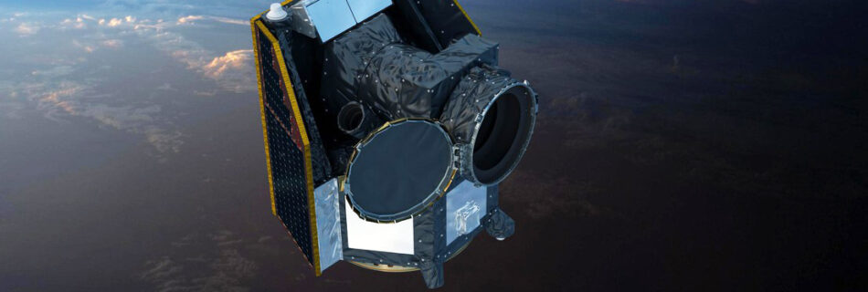 CHEOPS satellite 3D model in space