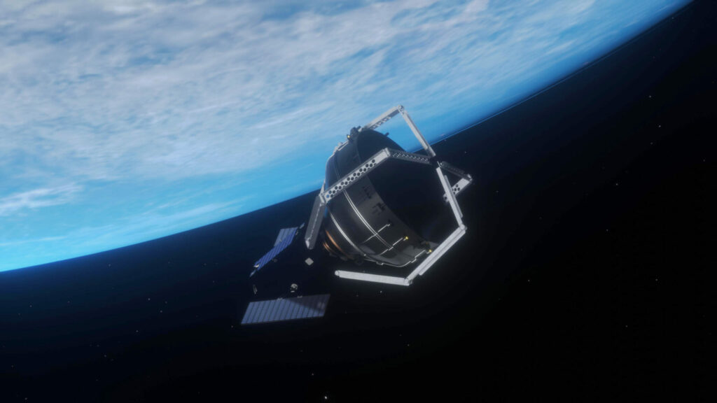 clearspace 1 3d model in space