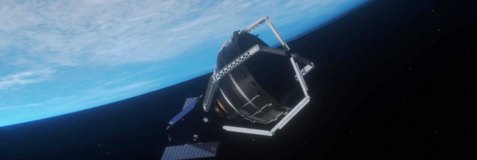 clearspace 1 3d model in space