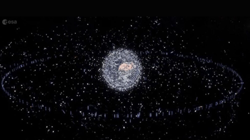 model space debris ESA